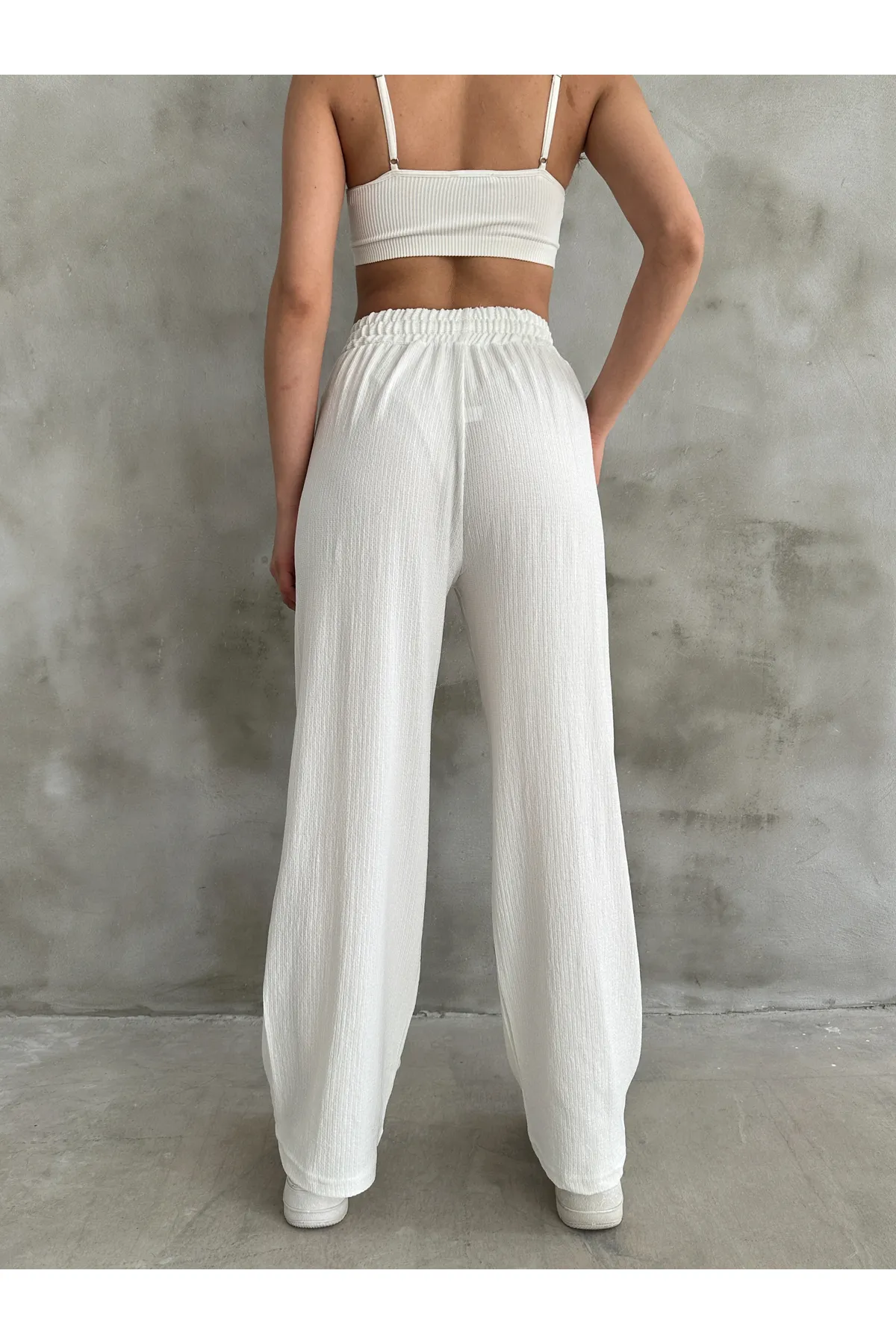 BEJNA  Palazzo-Hose mit elastischem Bund für Damen