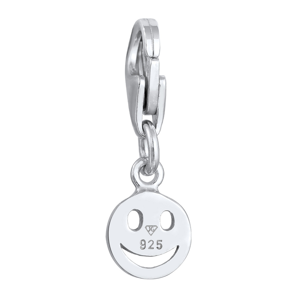 Nenalina Nenalina Amulette Charm femme pendentif smile emoji de base en argent 925 sterlin Pendentif