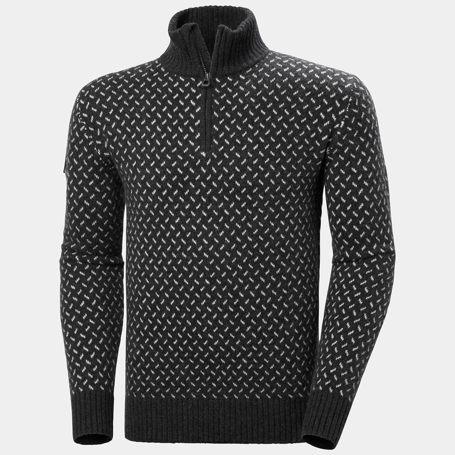 Men's Arctic Ocean Icelander Wool Knit ½ Zip Sweater