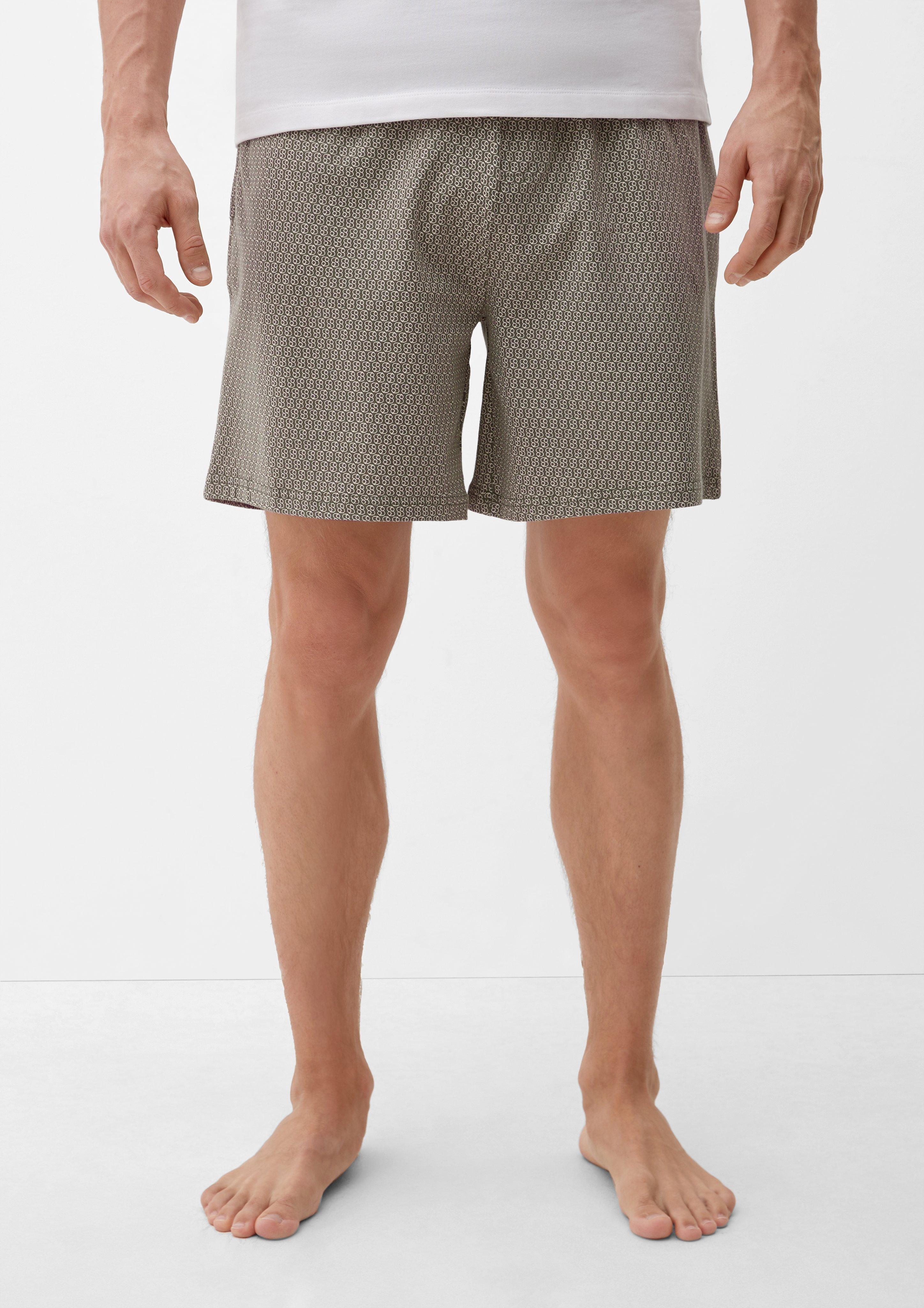 Pyjamahose mit Allover-Print  6008420-78A3
