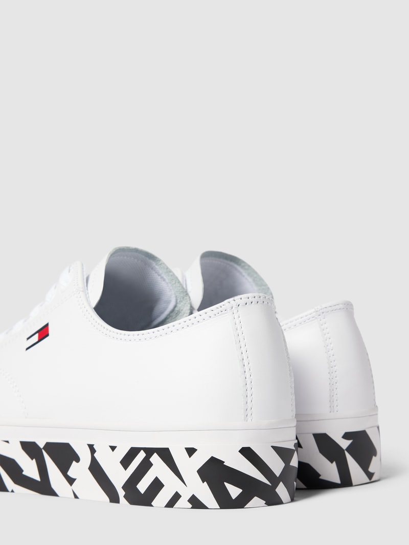 Sneaker mit Plateausohle Modell 'CUPSOLE PRINT' in weiß