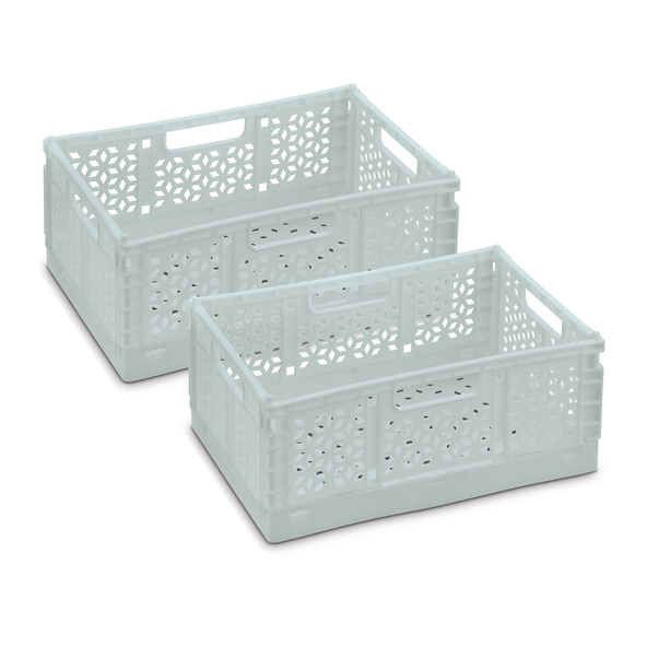 Mini-Klappbox groß, grün, 2er Set