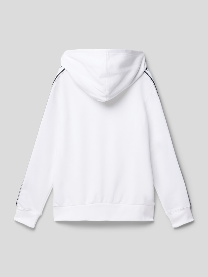 Hoodie mit Logo-Print in weiß