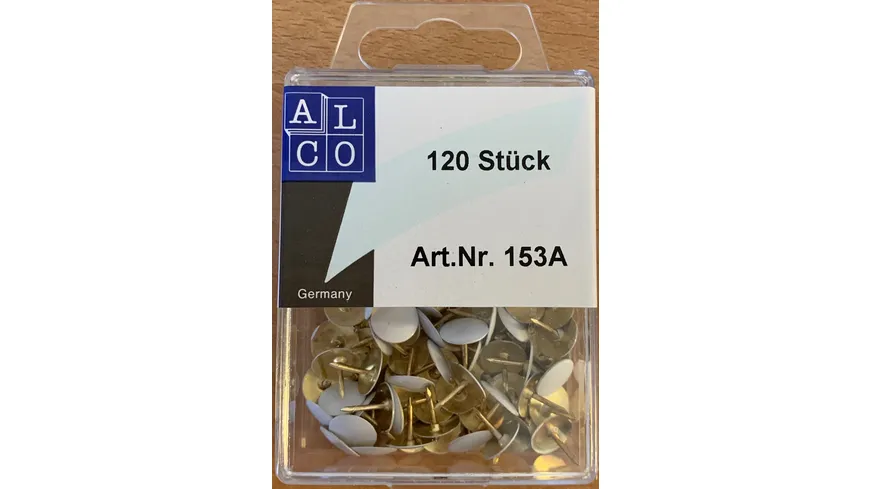 ALCO Reissnägel 120 Stück weiß