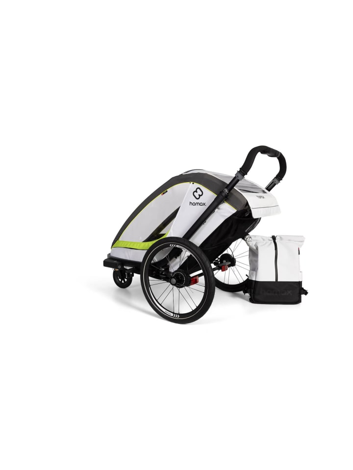 Hamax Hamax Breeze Kinderfahrradanhänger für 2 Kinder - Farbe: White / Green günstig kaufen onesize