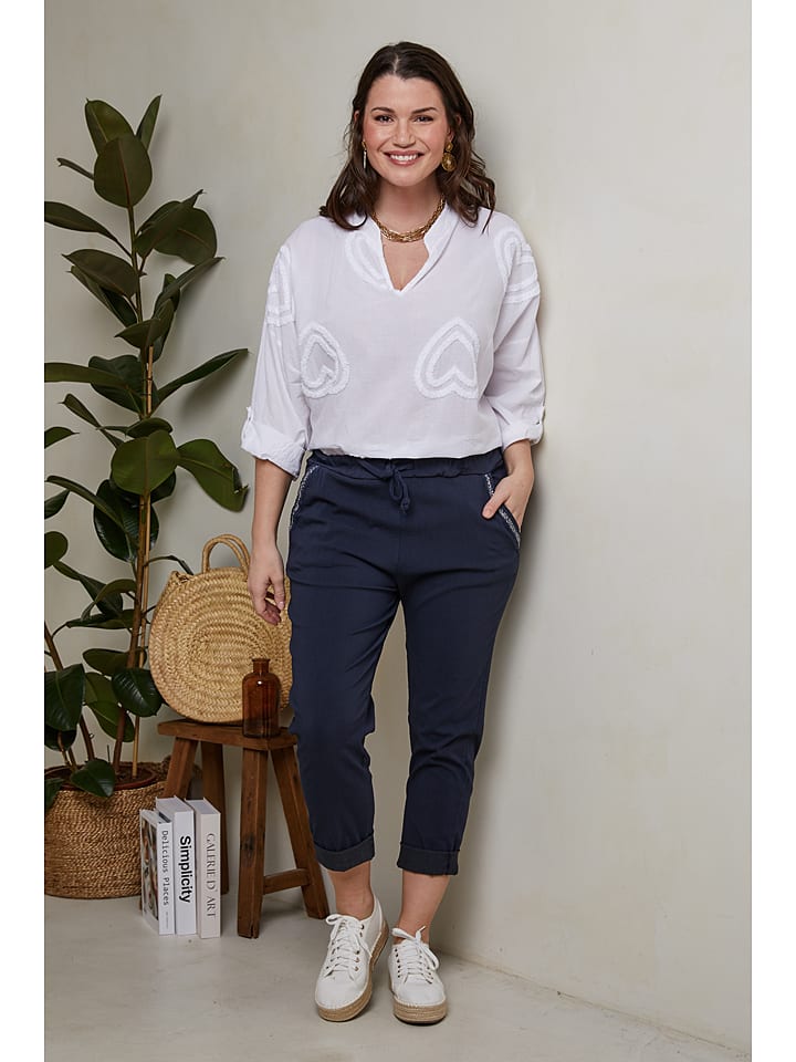 Curvy Lady Hose in Dunkelblau günstig kaufen