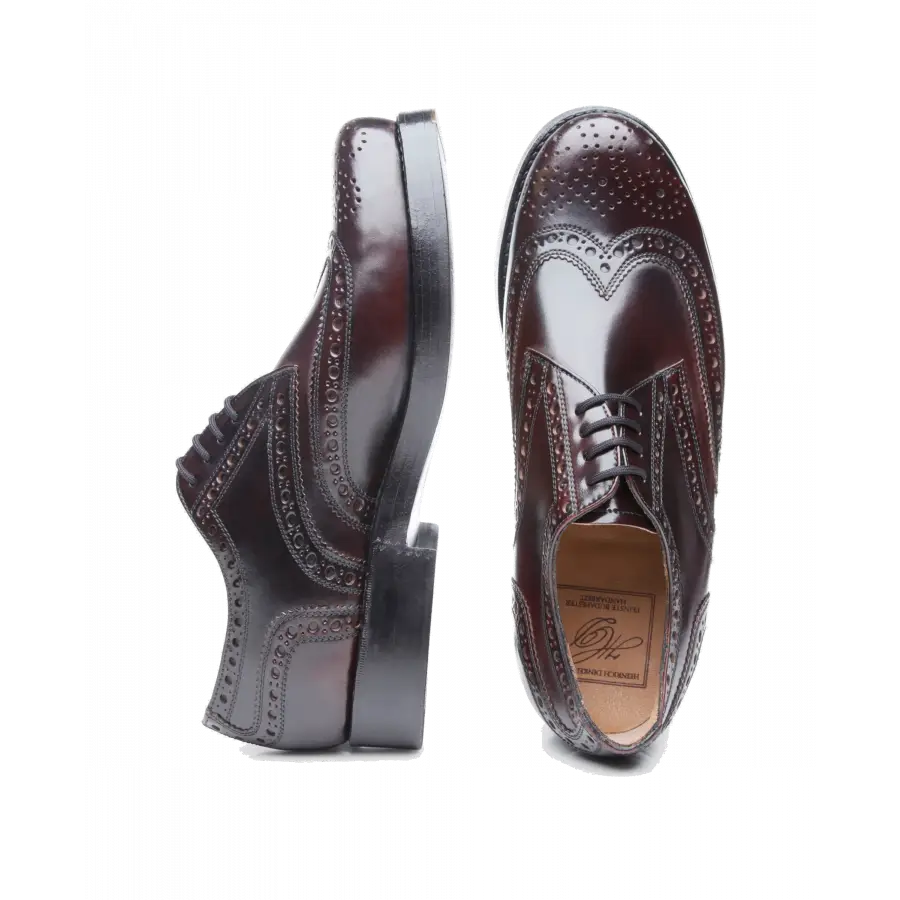 Heinrich Dinkelacker - Businessschuhe Derby RIO FULL-BROGUE C Cordovan - rot