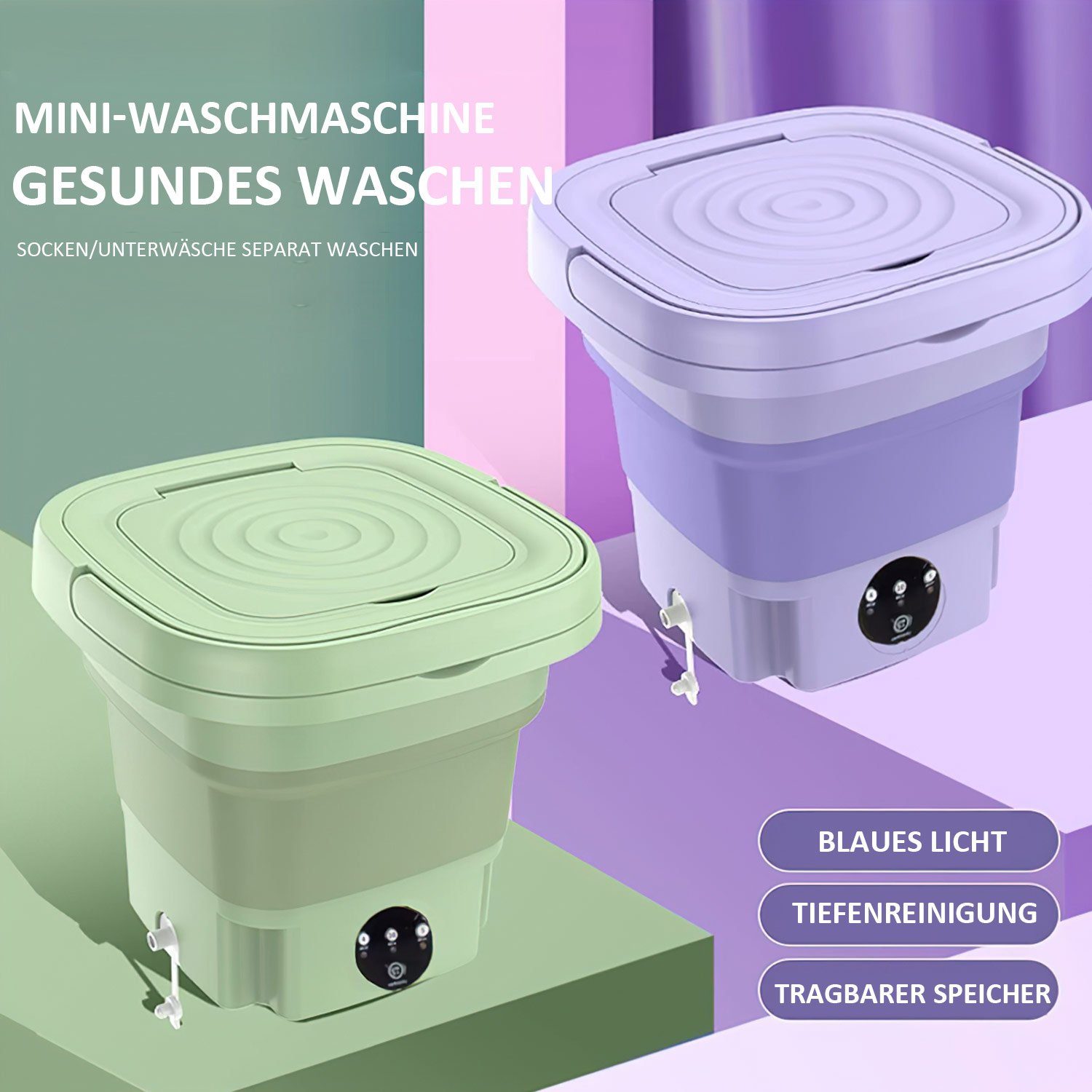 MAGICSHE Wäscheschleuder 8L große Kapazität, Schlafsaal Camping Wäscherei
