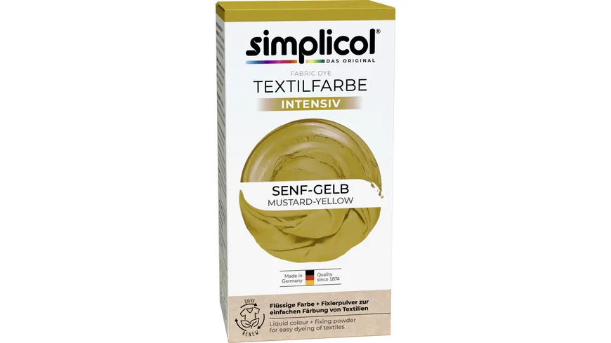 Simplicol Textilfarbe Intensiv Senf-Gelb 150 ml