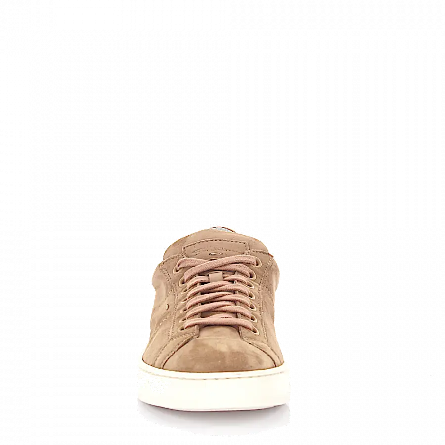 Santoni - Sneaker low Kalbsleder beige rosé - beige