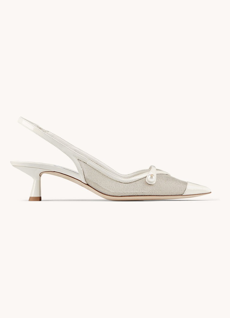 Jimmy Choo Amita 45 slingback cipele s detaljima od teleće kože