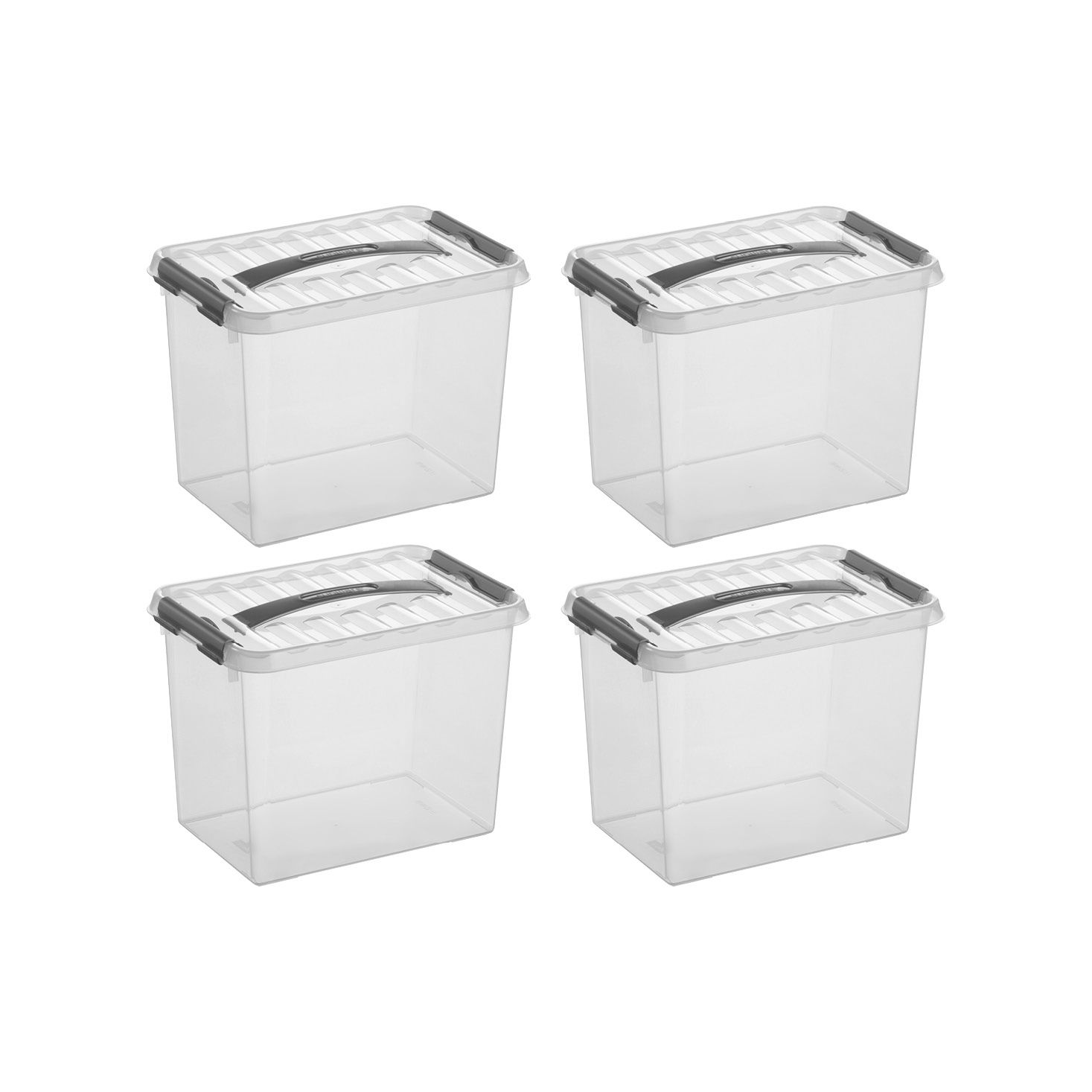 Sunware Q-line 9 Liter 4er-Set Aufbewahrungsboxen
