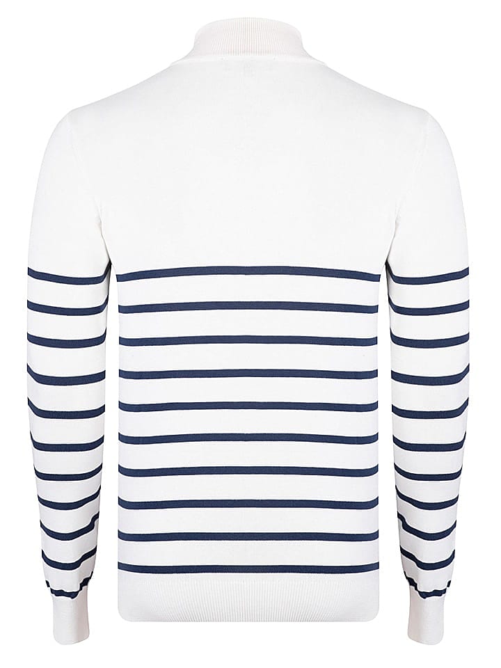 GIORGIO DI MARE Pullover in Weiß/ Blau günstig kaufen 2XL