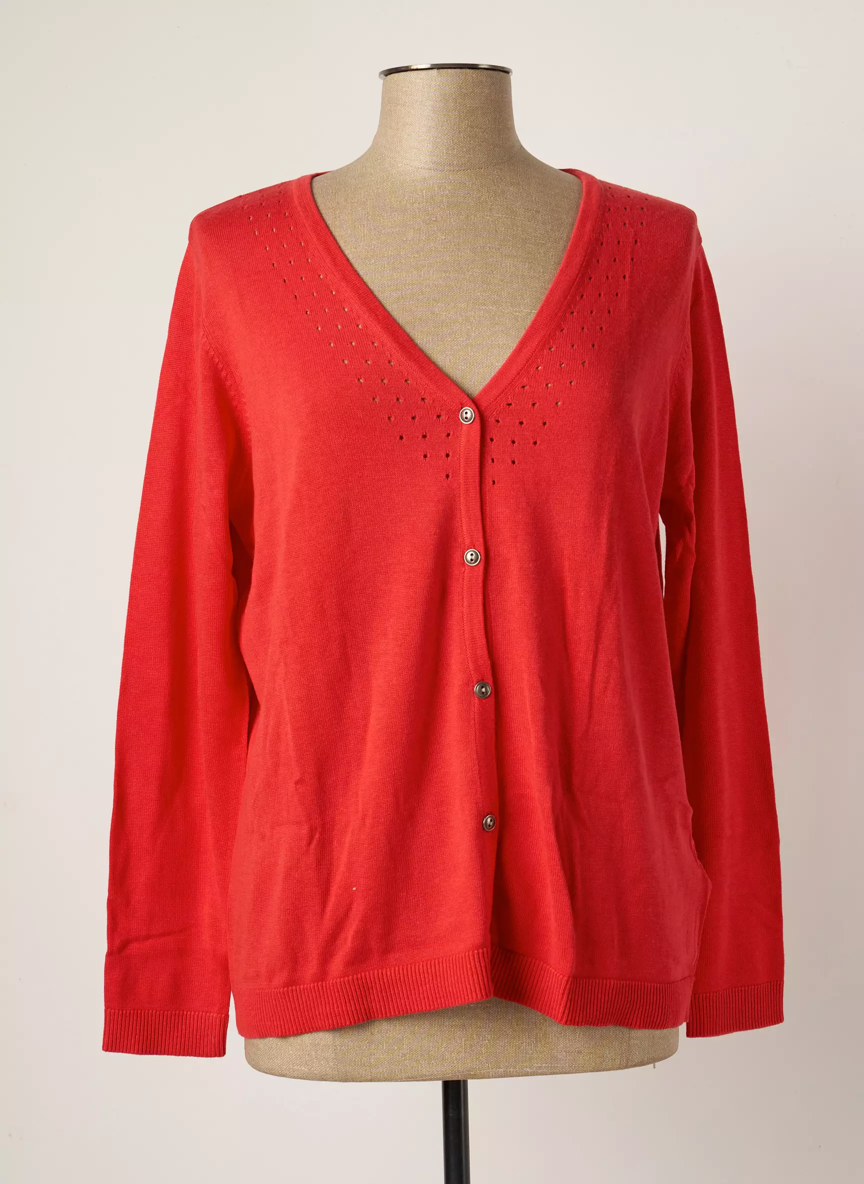 La Fiancee Cardigans Femme couleur rouge