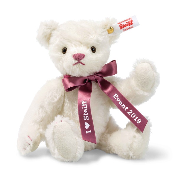 Event-Teddybär 2018, 21 cm, weiß