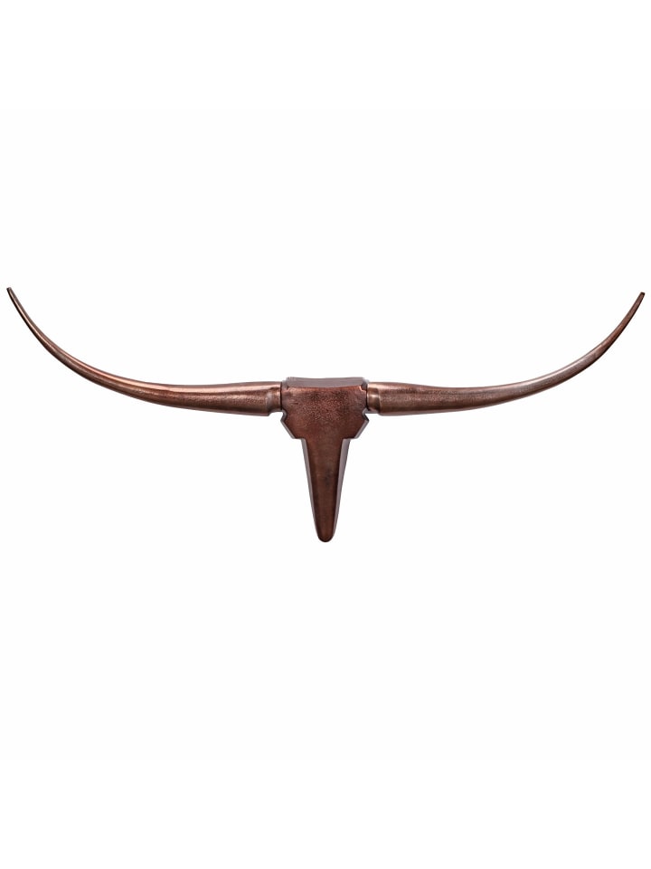 KADIMA DESIGN Deko Geweih Bull M WL1.394 100 cm Aluminium Design Hörner, in Bronze günstig kaufen 100 x 6 x 40 cm