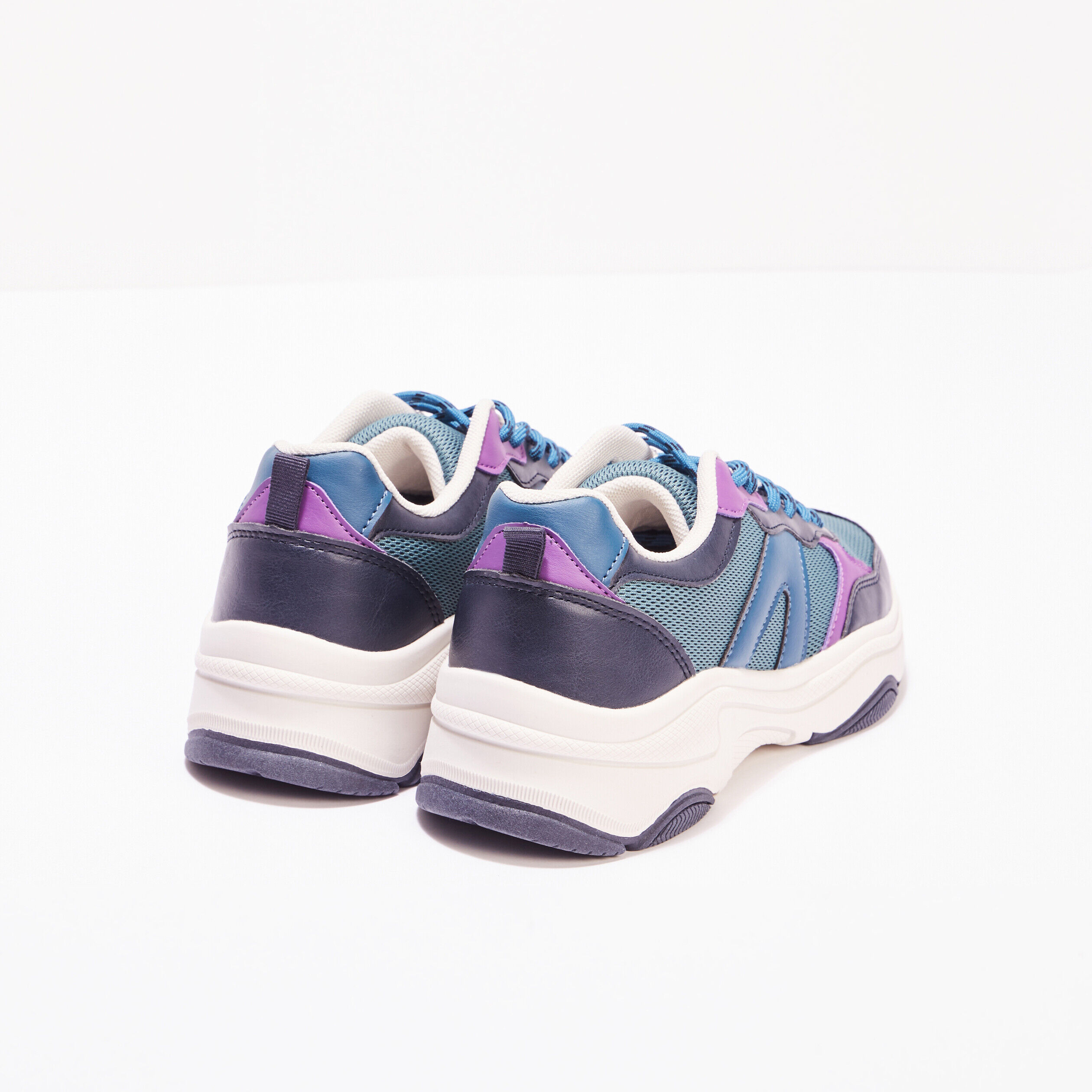 Sneakers à lacets vert foncé femme | Cache Cache