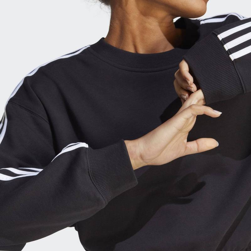 adidas Essentials 3-Streifen Crop Sweatshirt Sweatshirt Damen