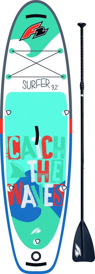 F2 SUP-Board Surfer Kid, (mit Paddel, Pumpe und Transportrucksack), Stand Up Paddling
