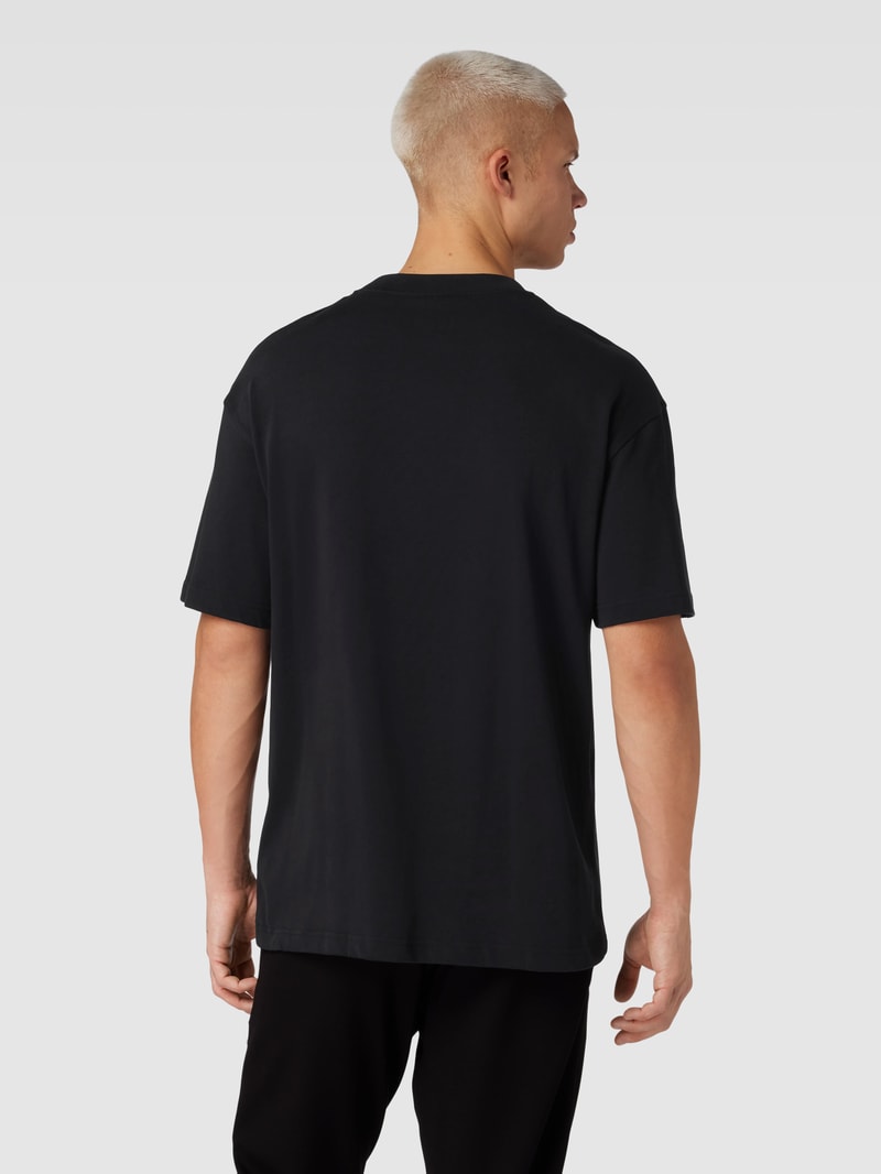 T-Shirt mit Statement-Print Modell 'Joey' in schwarz
