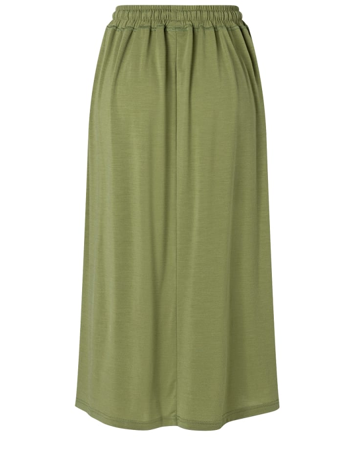 super.natural Merino Rock W LONG SKIRT in hellkhaki günstig kaufen