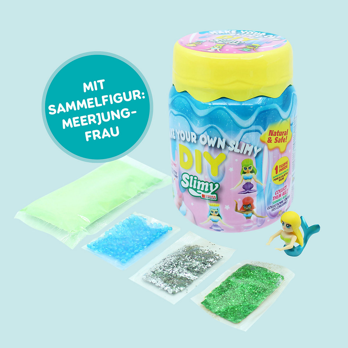 SLIMY® DIY Collectible - 500g Original Slimy Slime Spielschleim zum Selbermachen inkl. lustiger Sammelfigur