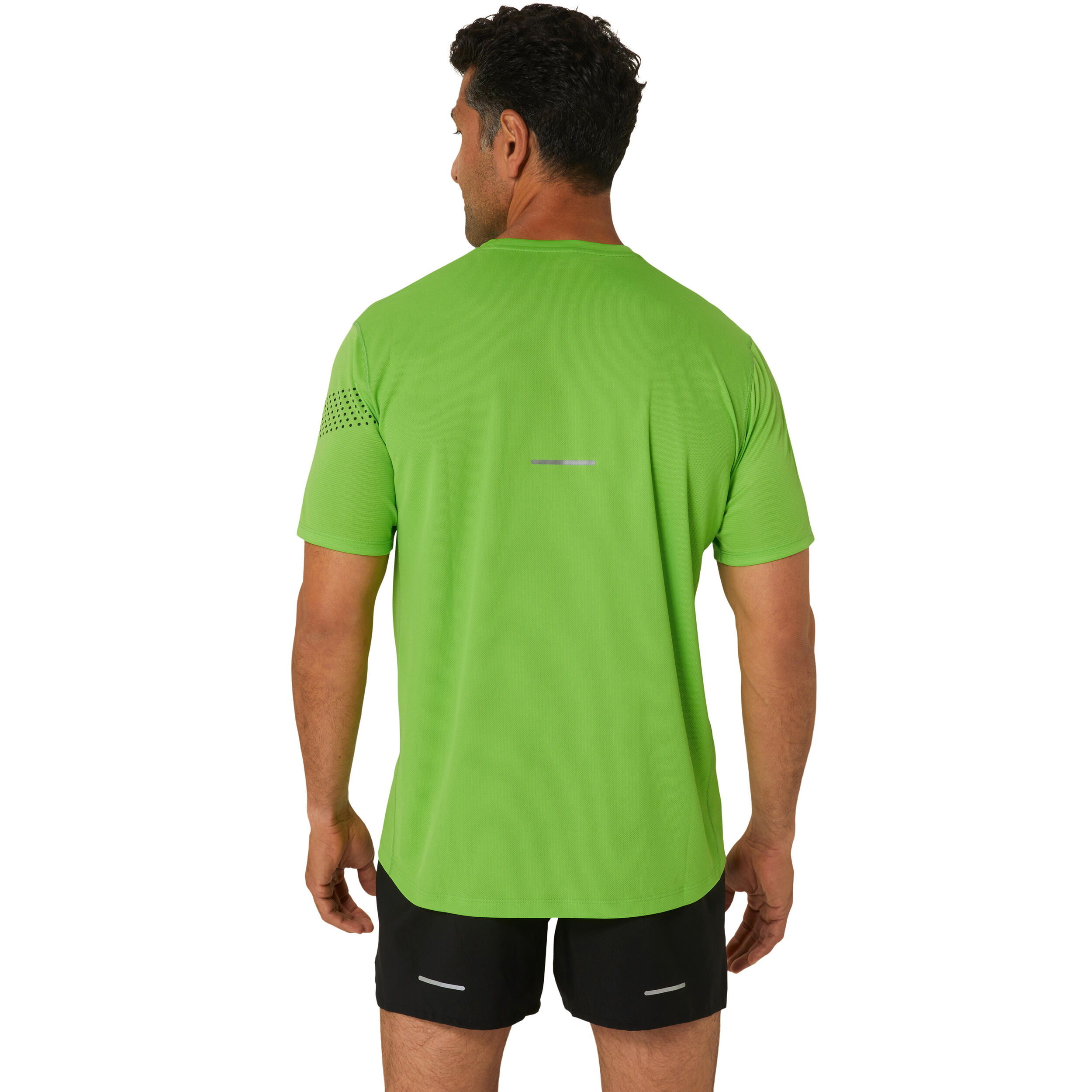 Icon Laufshirt Herren - Limette, Blau