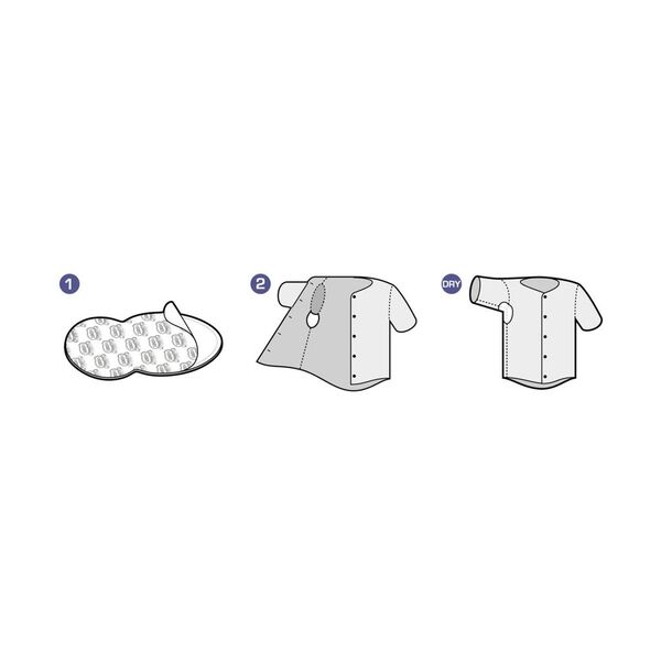 1-2 Dry Armpit Pads white, size L, 20 pieces