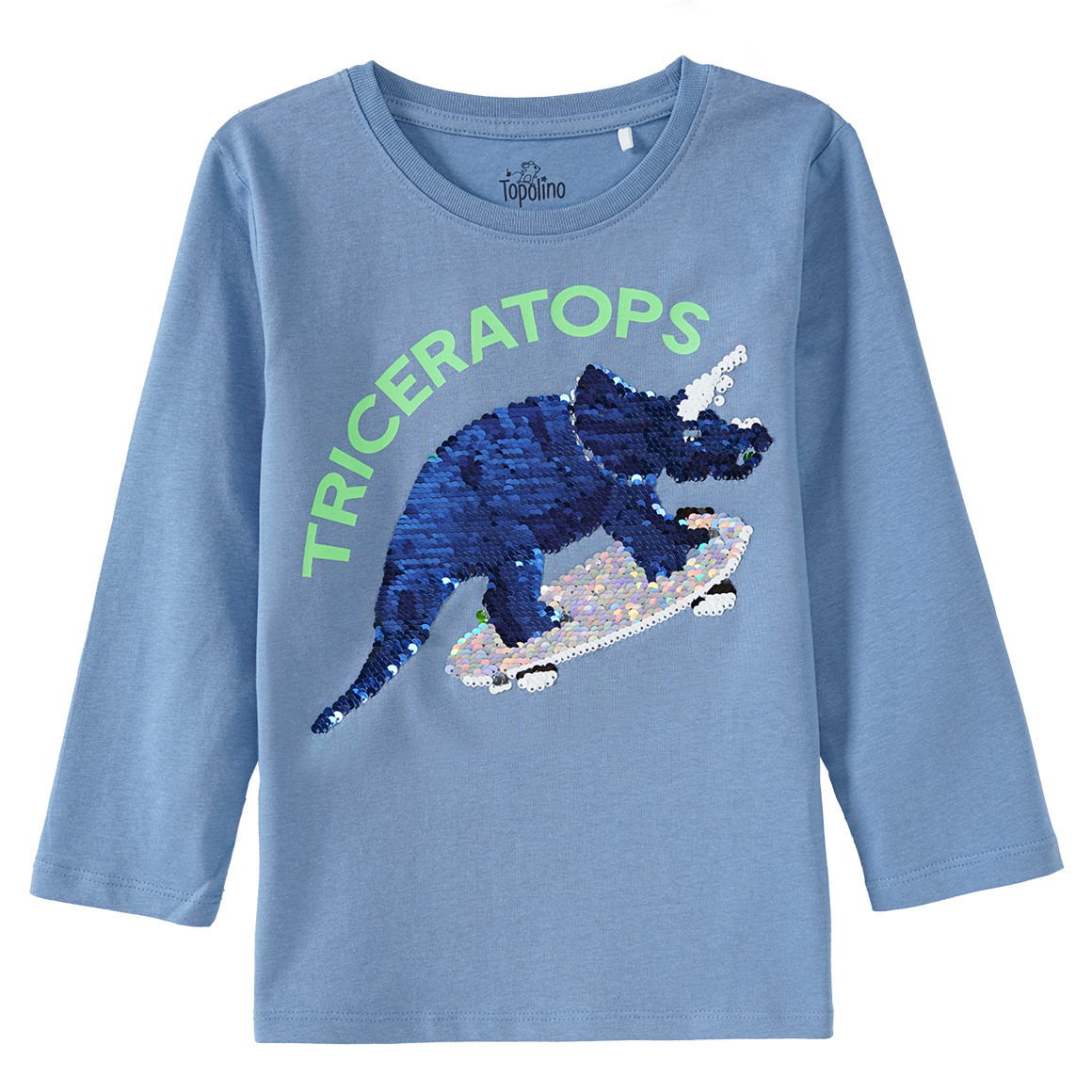 Jungen Langarmshirt mit Wendepailletten