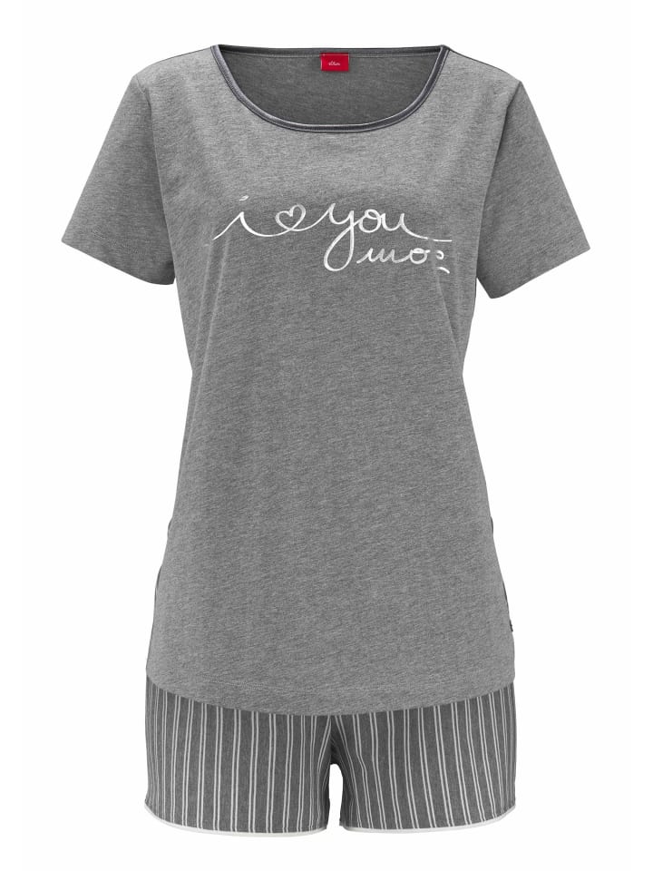 s.Oliver Shorty in grau-meliert günstig kaufen