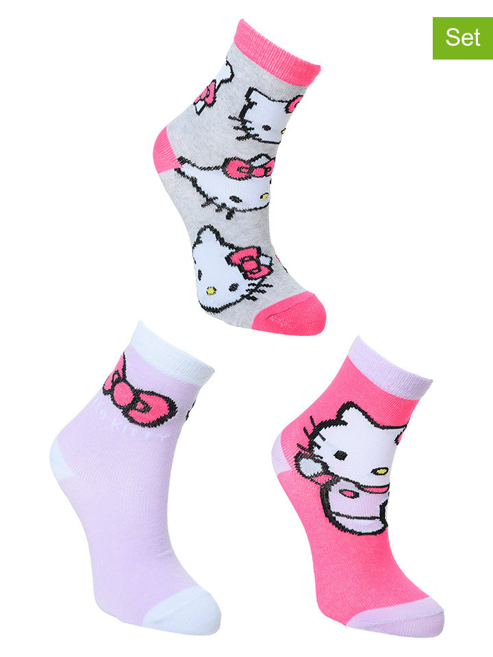 Hello Kitty 3er-Set: Socken 