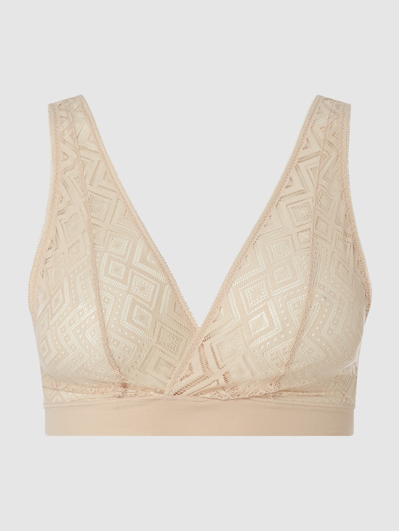 Bralette aus Spitze in beige