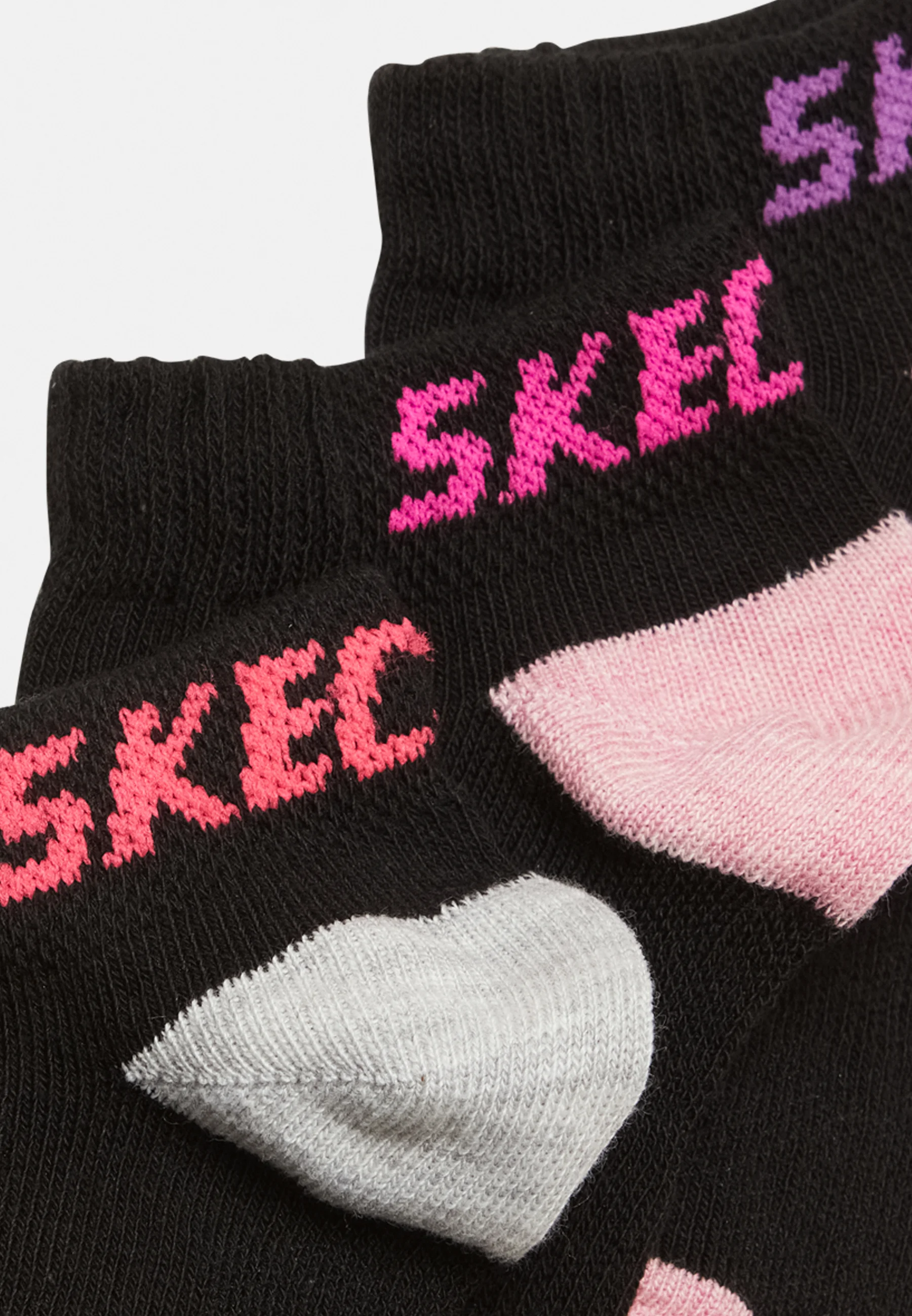 Skechers ZAPATILLAS DE MALLA PARA NIÑA CON LUREX (PACK DE 6) - Calcetines