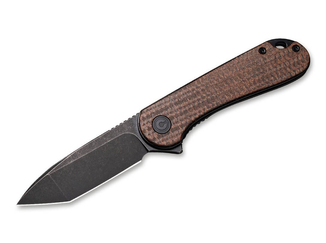 Elementum Micarta Dark Brown Tanto