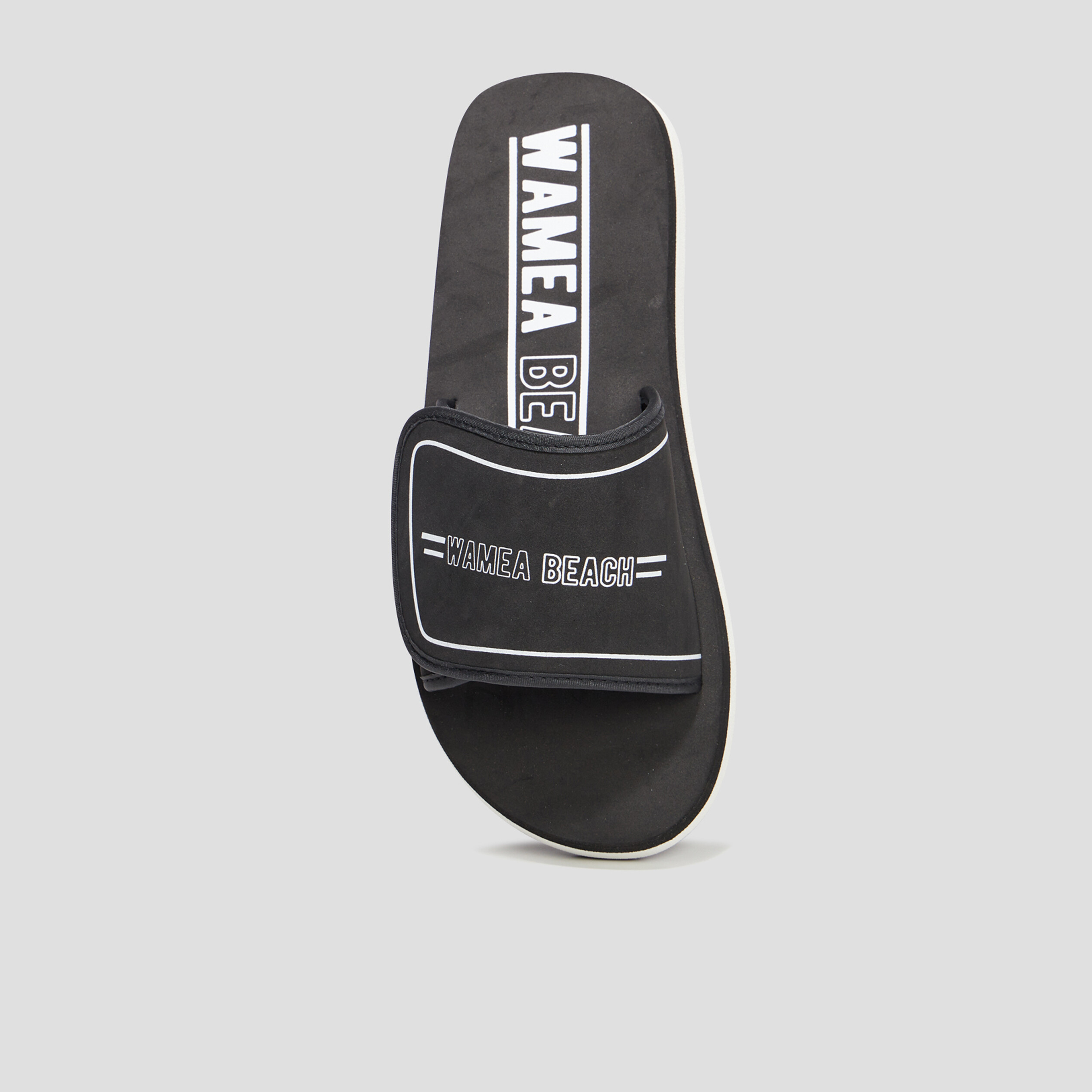 Mules à scratchs Wamea Beach noir homme | La Halle