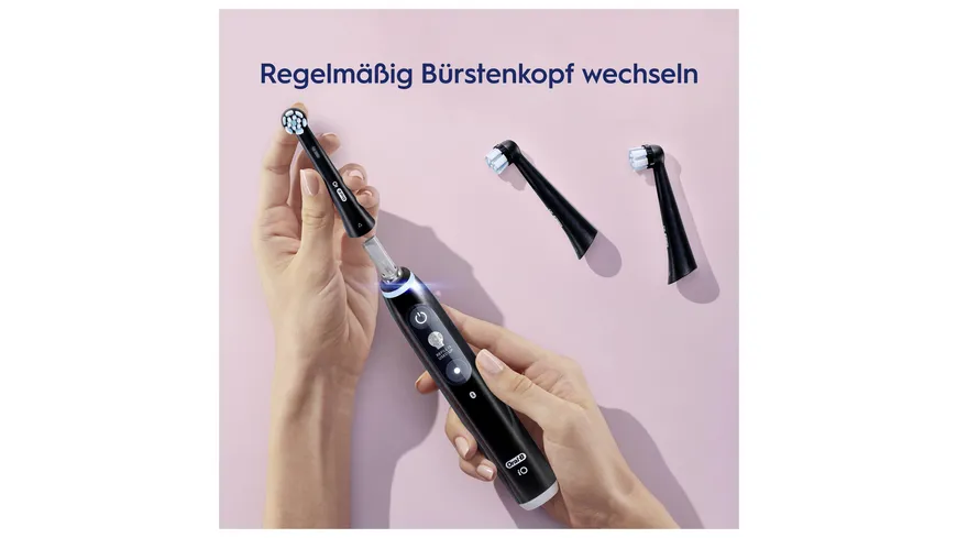 Oral-B Aufsteckbürsten iO Sanfte Reinigung schwarz