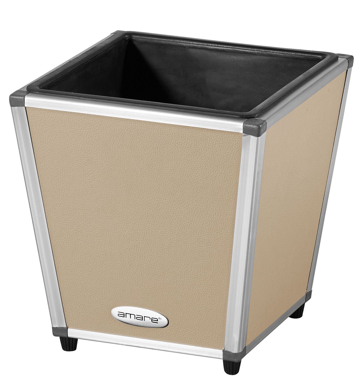 Weles AMARE Fiberglas Design Pflanzgefäß PUR 26 x 26 x 27 cm, beige
