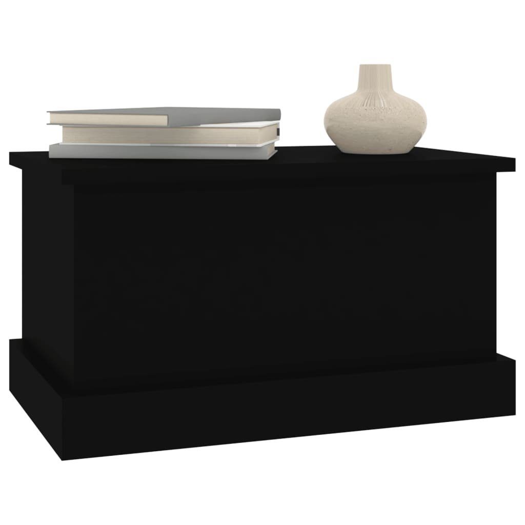 vidaXL Aufbewahrungsbox Truhe Schwarz 50x30x28 cm Holzwerkstoff (1 St)