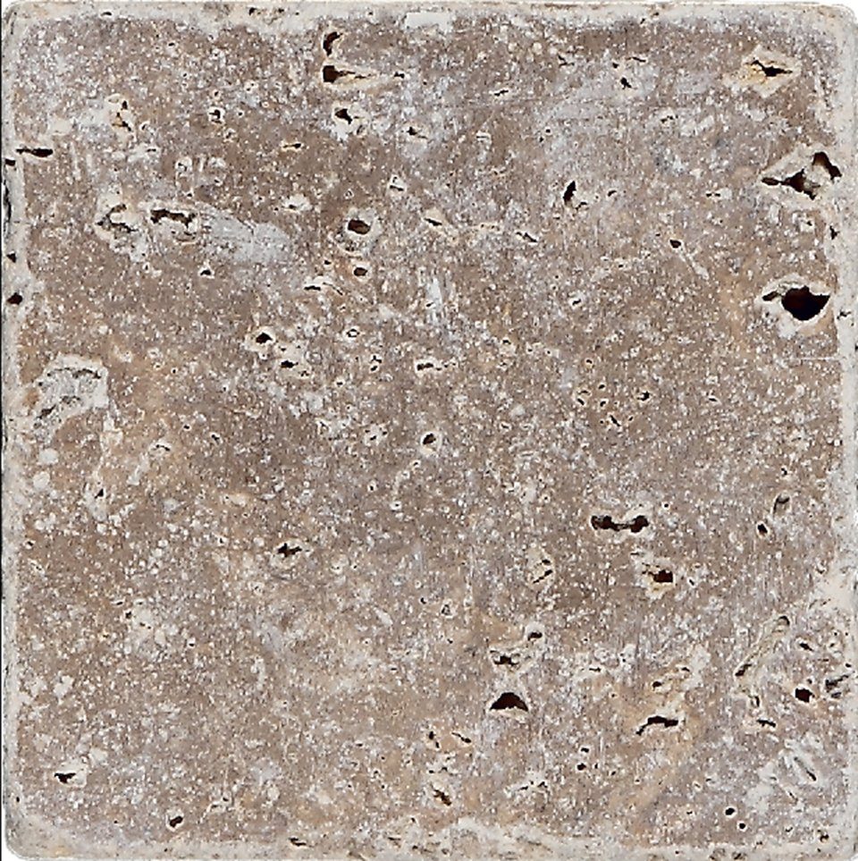 Mosani Bodenfliese Fliese Travertin Naturstein Noce walnuss braun Naturstein