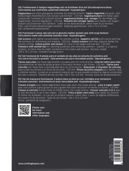 ZWILLING Beauty Classic Nagelpflege-Set - black Maniküre-Set