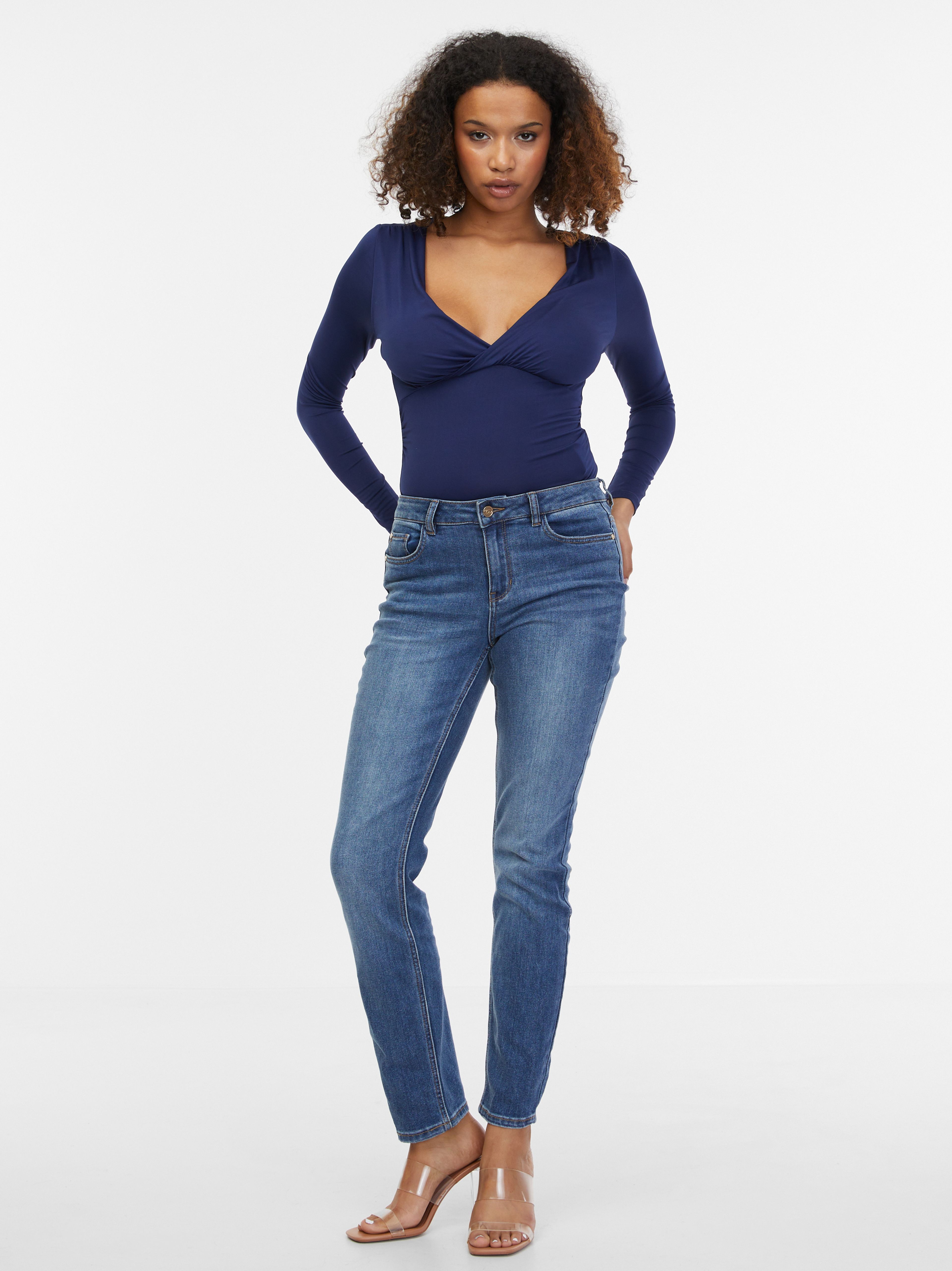 Dunkelblaues Damen-Top ORSAY