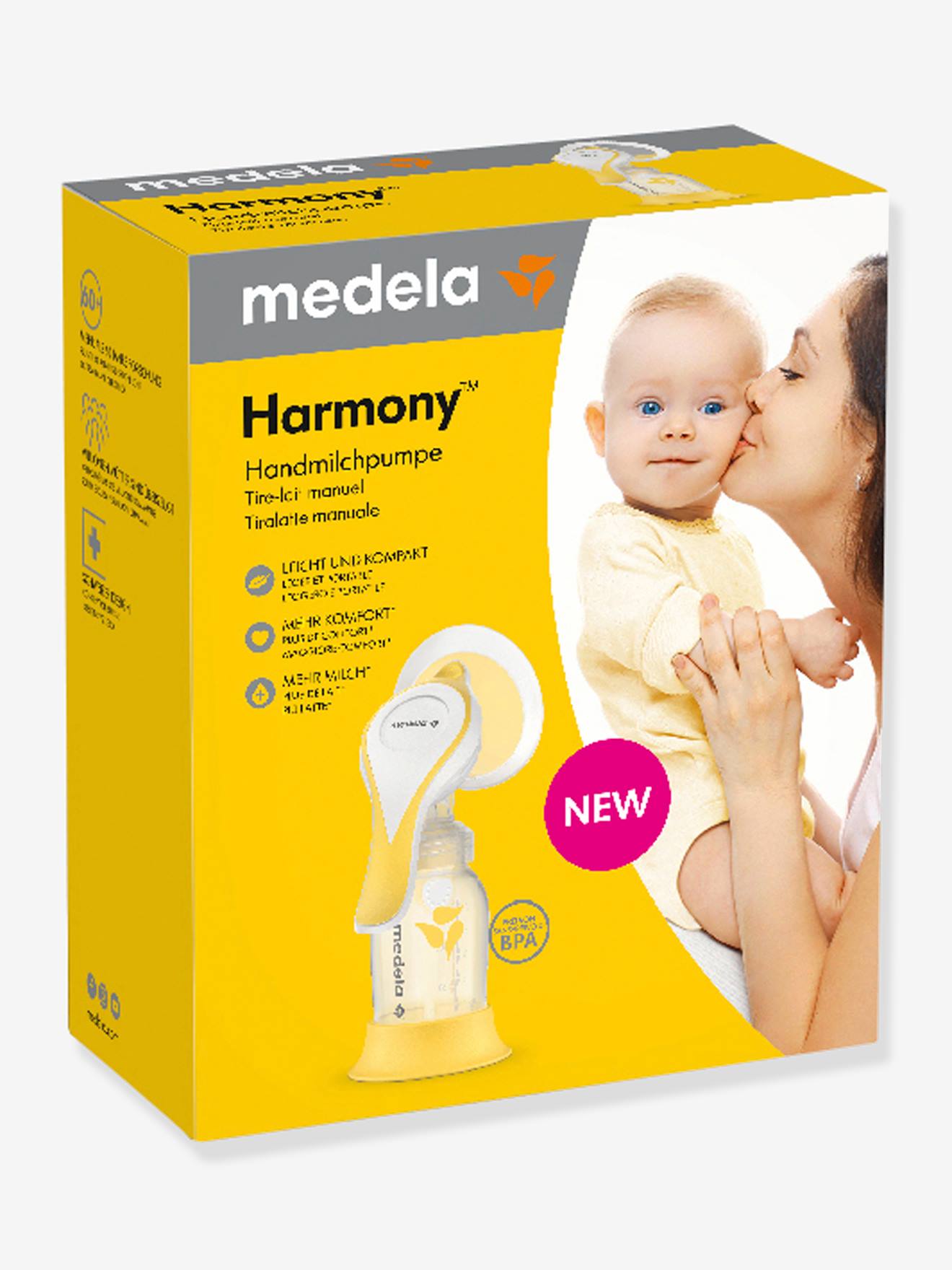 Medela Hand-Milchpumpe HARMONY FLEX MEDELA - weiß/transparent