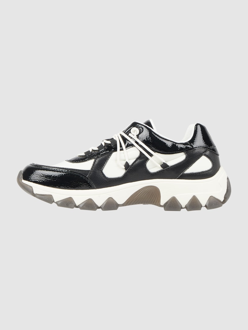 Sneaker in Leder-Optik Modell 'Yuki' in weiß
