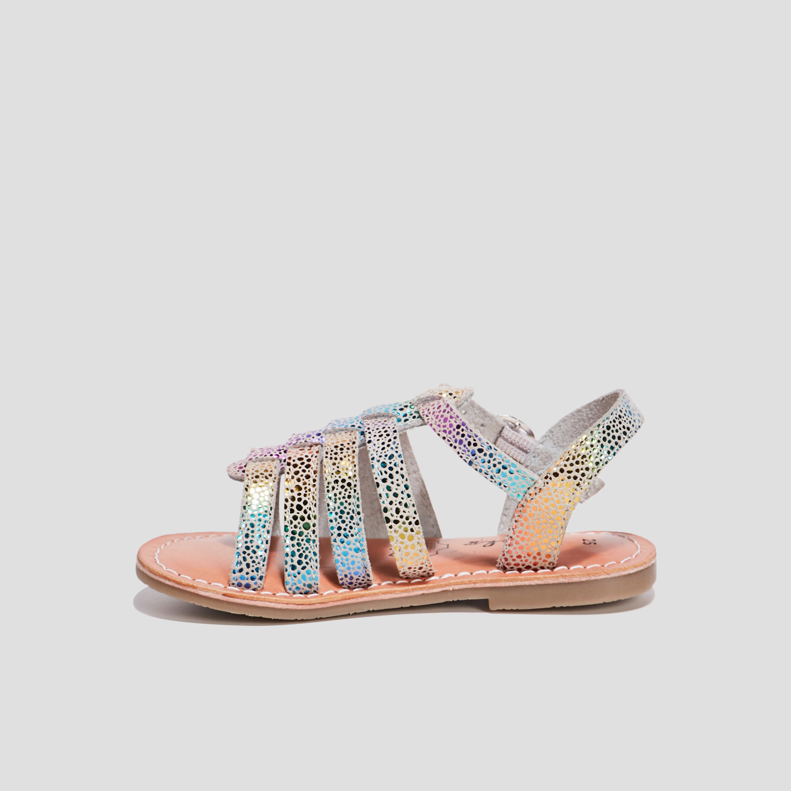 Sandales en cuir Creeks multicolore fille | La Halle