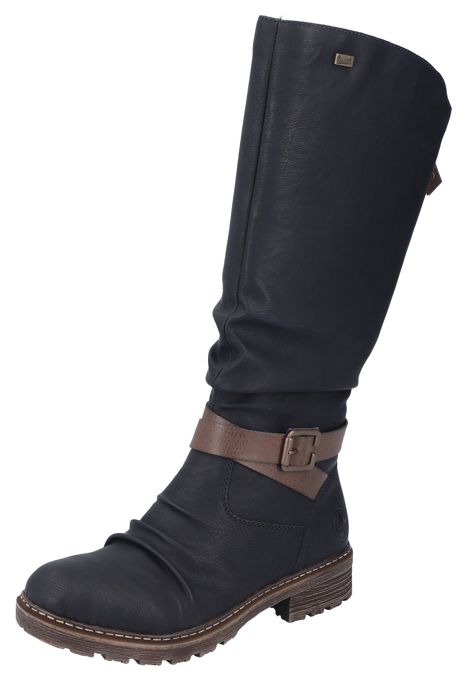 Rieker Winterstiefel mit zusätzlichem Reißverschluss hinten für regulierbare Schaftweite