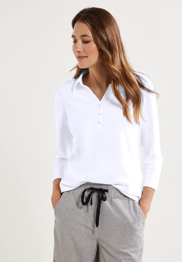 CECIL Shirt mit Polokragen