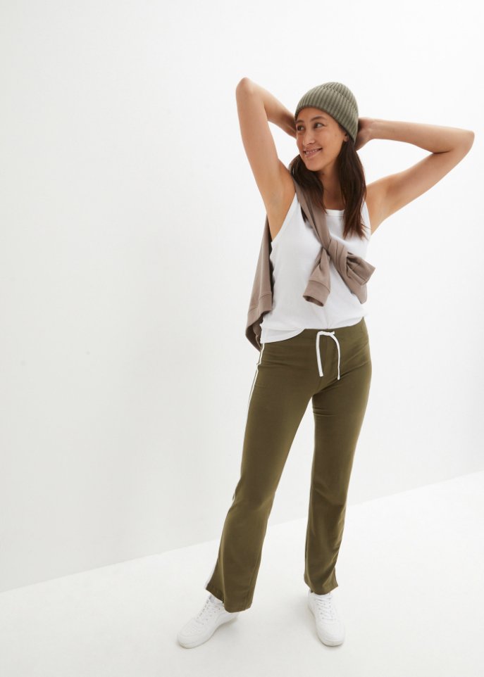 Shirthose aus Stretchmaterial, gerade geschnitten