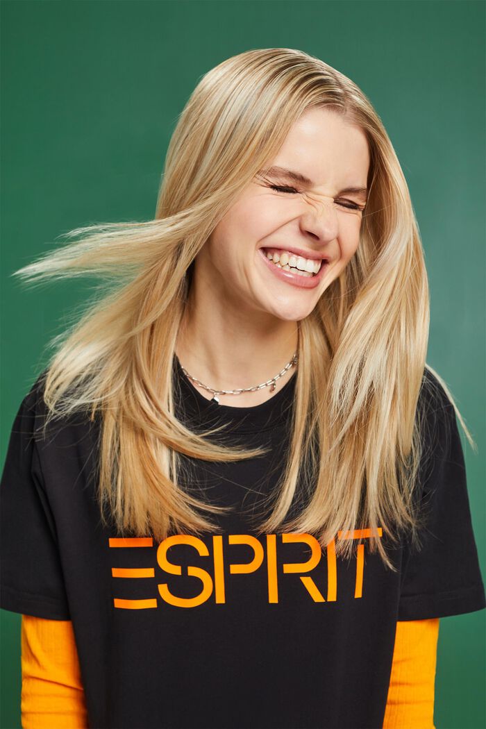 Unisex Logo-T-Shirt aus Baumwolljersey