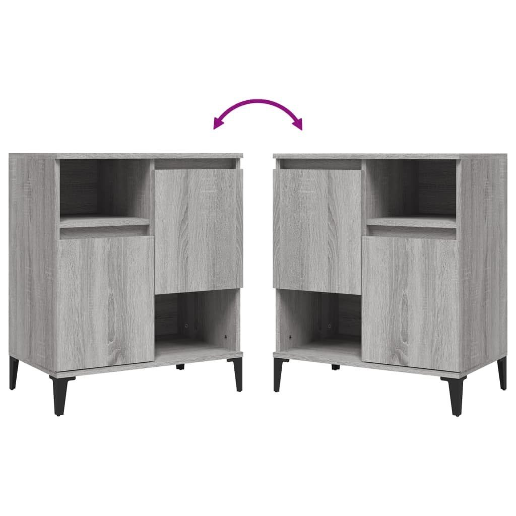 vidaXL Sideboard Sideboard Grau Sonoma 60x35x70 cm Holzwerkstoff (1 St)