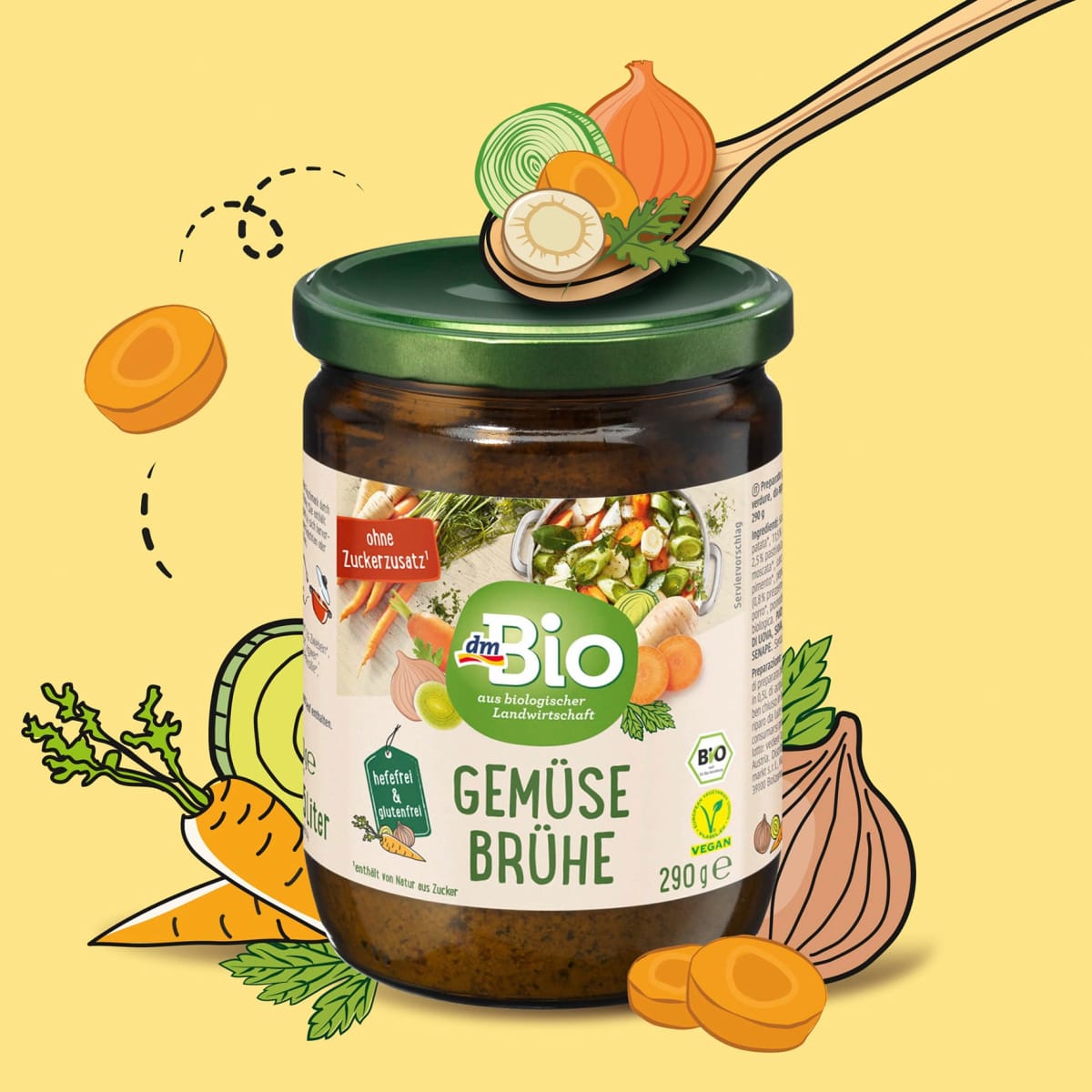 Gemüsebrühe, glutenfrei, 290 g